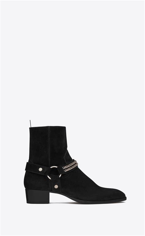 ysl suede boots mens|ysl perfume men's boots.